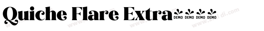Quiche Flare Extra字体转换